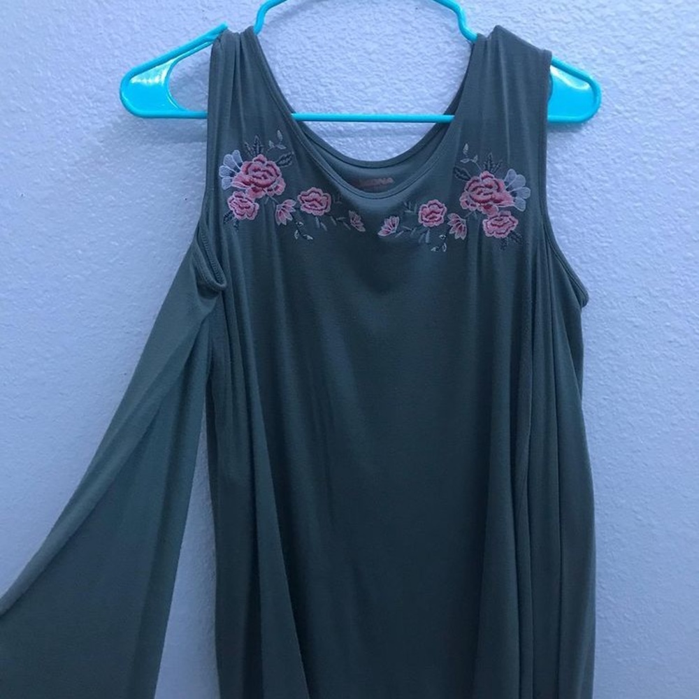Arizona Green Floral Blouse